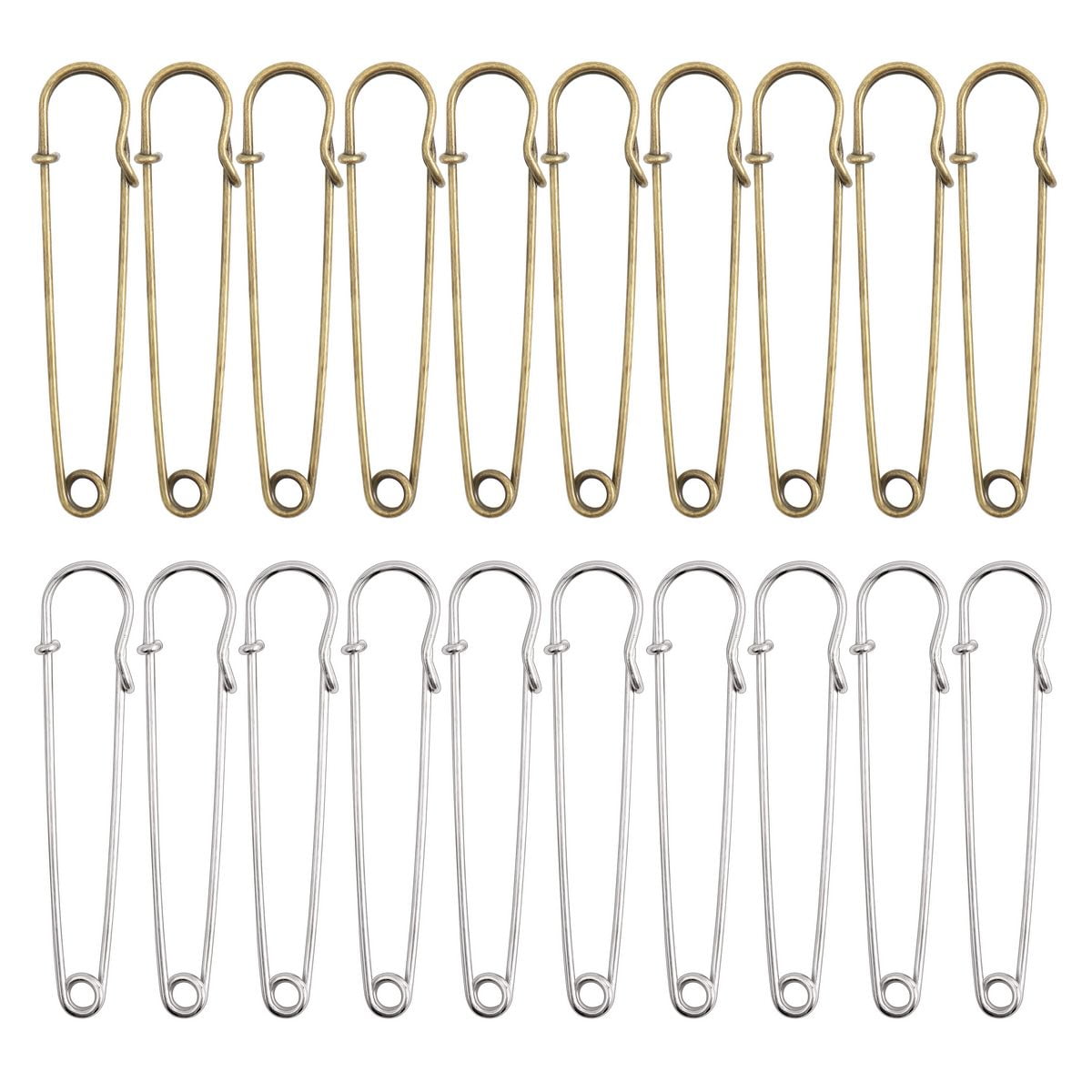 Deago 30 Pcs 3 Inch Safety Pins Large Heavy Duty Stainless Steel Safety ...
