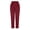 Wine plus size capri pants a1, variant on Cagogo Women's Plus Size Straight Leg Capri Pants Casual Elastic Waisted Flowy Palazzo Trousers Solid Lounge Beach Work Travel Wear Summer Clothes, Sky Blue 2XL