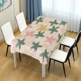 thumbnail image 4 of Yayeee Tablecloths 60" x 60" Rectangle Wrinkle Resistant Party Table Cover, Pastel Pink Stars, 4 of 8