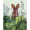 thumbnail image 3 of Fab Funky 20x24 Black Modern Framed Museum Art Print Titled - Cabbage Patch Rabbit 6, 3 of 5
