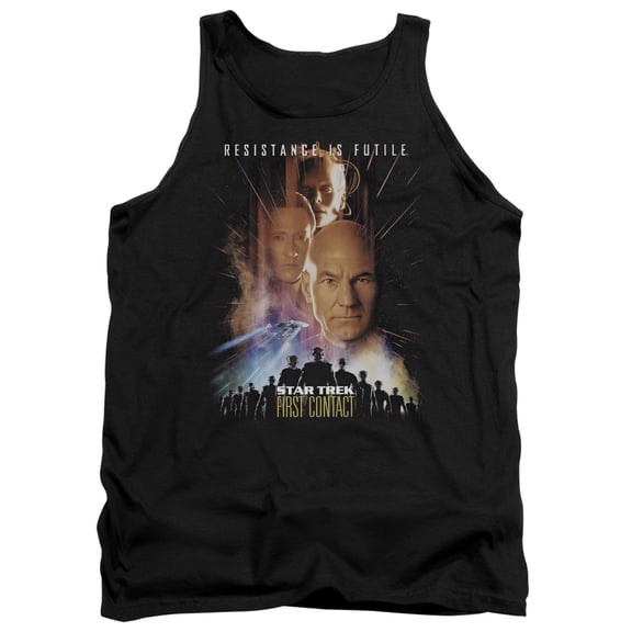 Star Trek First Contact(Movie) Adult Tank Top Black