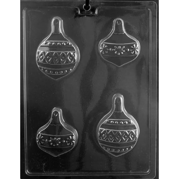 Grandmama's Goodies C471 Christmas Ornament Oreo Cookie Chocolate Candy Soap Mold with Exclusive Molding Instructions