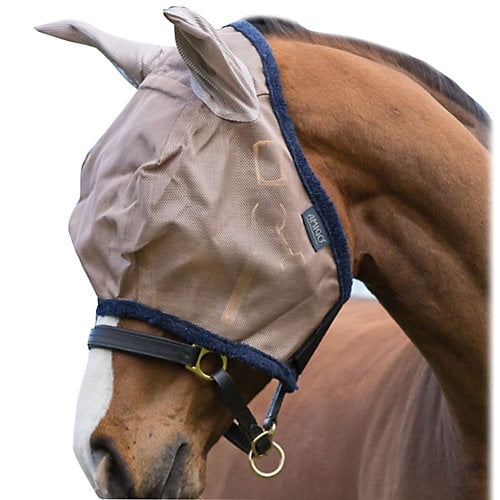 Horseware Amigo Fly Mask with Ears Cob Bronze/Navy