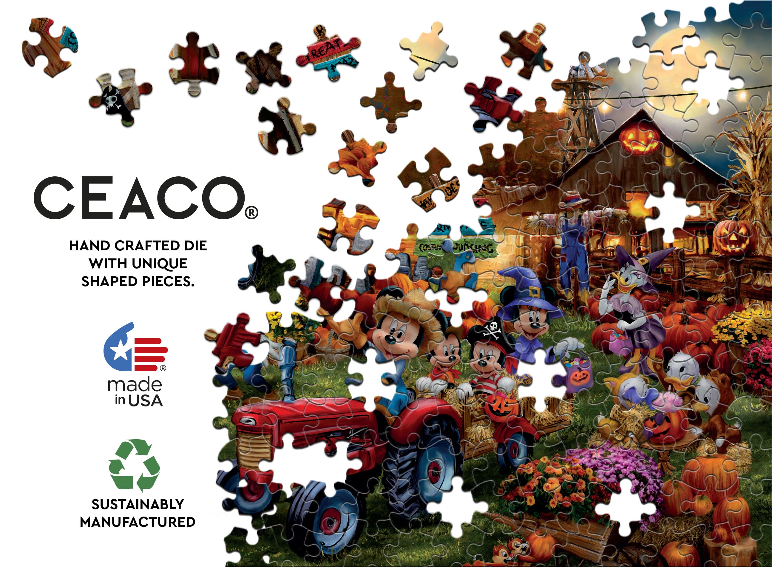 Ceaco - Brandclub - Ceaco 1000 Piece Mickey and Minnie Pumpkin