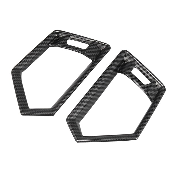 2 uds cubierta de ventilación lateral Interior marco embellecedor decoración patrón de fibra de carbono para BMW G20 3 Series 330i M340i XDrive