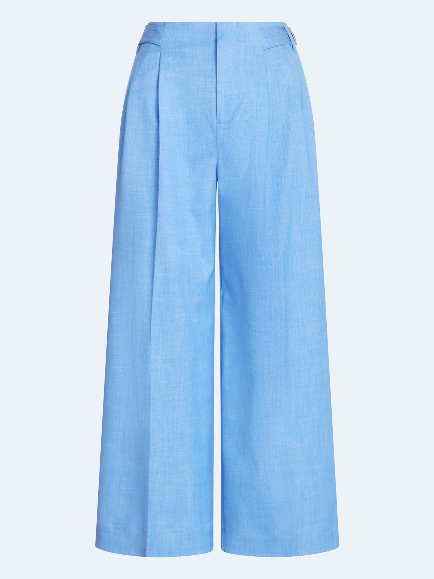 Free Assembly Women's and Women's Plus High Rise Wide Leg Cropped Pants, 27" Inseam, Sizes XS-4X