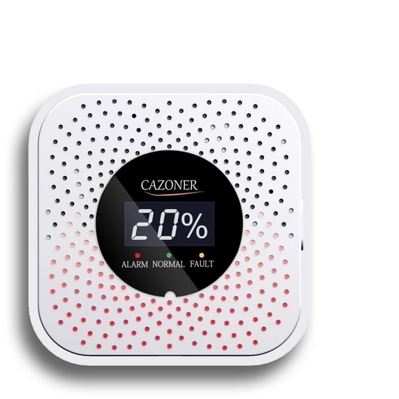 CAZONER 10-Year Lifespan Gas Detector for RV and Home, Digital LCD Display