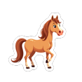 thumbnail image 6 of cartoon Horse Stickers, Waterproof Horse Sticker for Water Bottle Laptop Phone Cases Planner Skateboard Luggage Helmet Party Favor Decor, Ideal for Adults Teens Teacher Rewards, 6 of 9