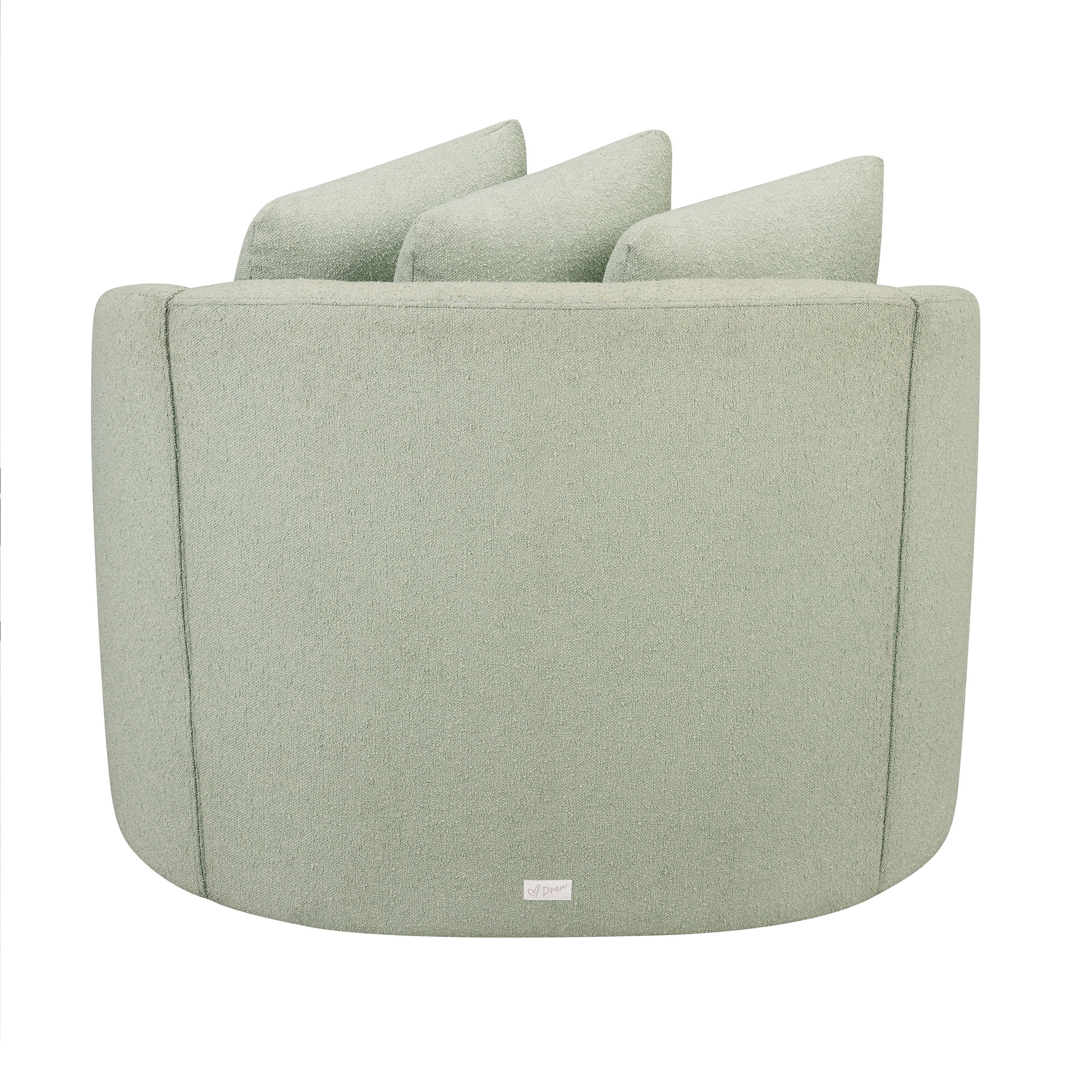 Beautiful Drew Accent Chair by Drew Barrymore, Sage Boucle