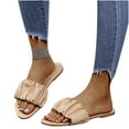 thumbnail image 3 of Sandalias Mujer Zapatillas planas Punta abierta Cómoda Playa Zapatos romanos Flip Flop Wmkox8yii hj789, 3 of 9
