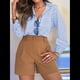 thumbnail image 4 of Camisas A Rayas con Botones para Mujer, Camisa Informal de Larga con Cuello y Bolsillo para Oficina. Azul Real XXL, 4 of 8
