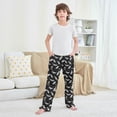 thumbnail image 6 of Wobogo White Feathers Long Pajama Pants Bottoms Soft Sleepwear with Pockets, 6 of 9