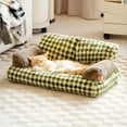 thumbnail image 4 of sunsanly Plush Pet Bed for Small Medium Cats Dogs Washable Puppy Sleeping Sofa Thicken Warm Cat Couch with Anti-Slip Bottom Gift for Pet Lovers, 4 of 8