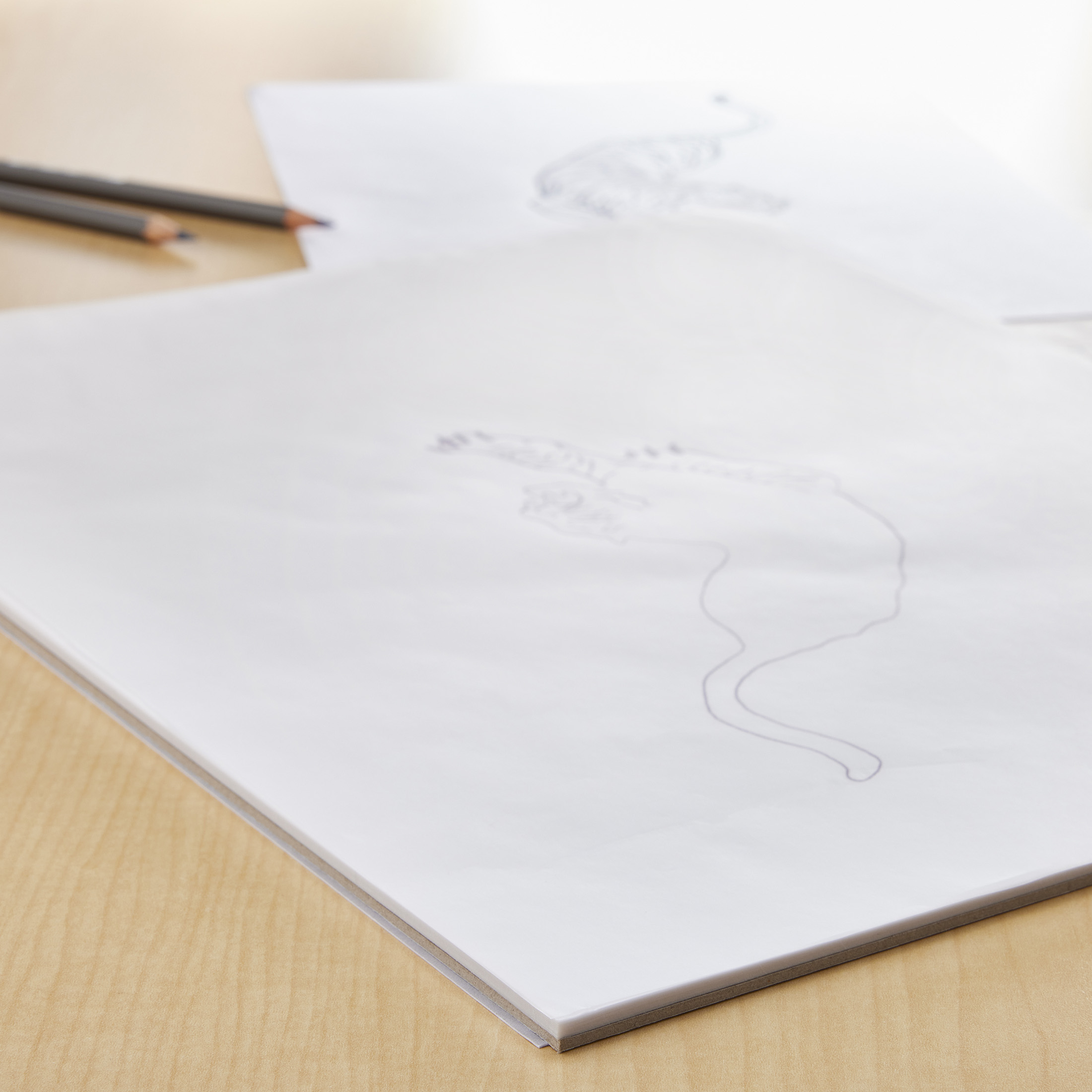 11" x 14" Tracing Pad by Artist's Loft - Transparent - Acid-Free Parchment Paper – Smooth Surface with Fold-Over Cover - 15 Pack