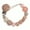 Light Pink, variant on Flower Pacifier Clip Silicone Bead Baby Pacifier Holder For Girls Boys Secure Teether Toy With Lollipop Design Beadless Silicone Attachment For Stroller