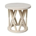 thumbnail image 3 of Round Ceylon Solid Wood End Table Unfinished, 3 of 8