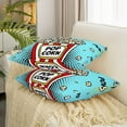 thumbnail image 3 of Popcorn Blue Reversible Throw Pillow Covers,Cinema Poster Design Square Cushion Covers Set of 2 for Bed Sofa Couch,All Season Old Fashion Home Decor Pillow Covers Home Decor 20 x 20-Inch, 3 of 6