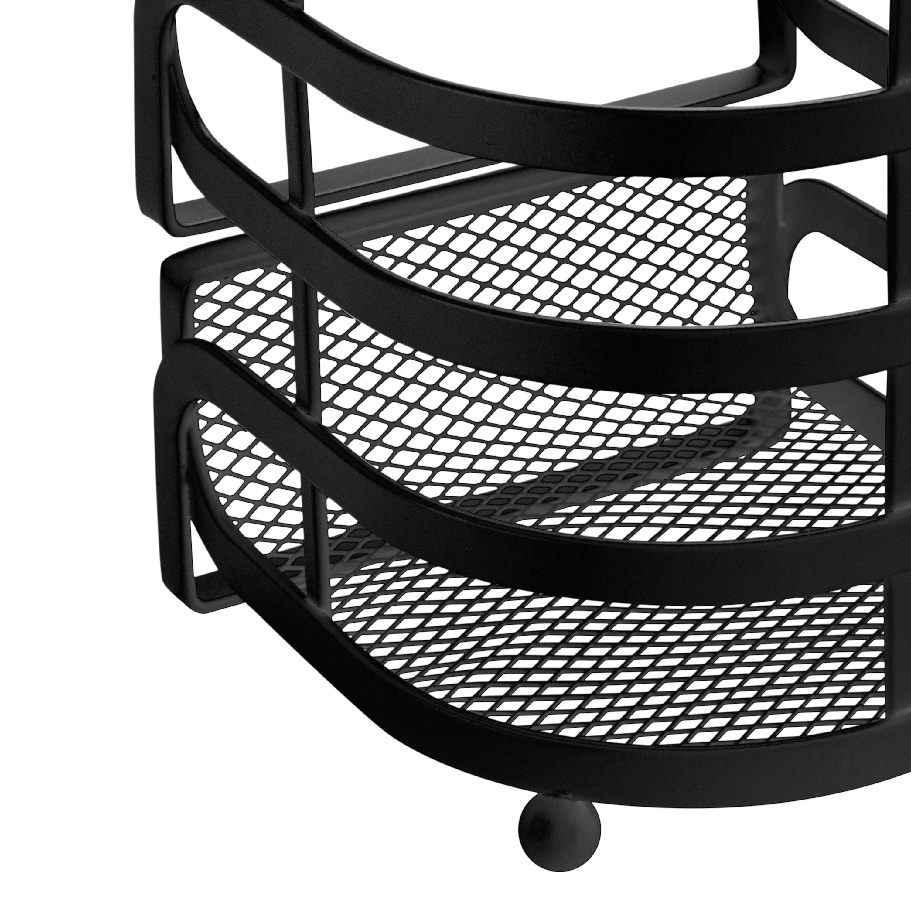 Kitchen Details Industrial Collection Cooking Utensil Basket in Matte Black