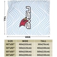 thumbnail image 3 of Saginaw Valley State University Logo Fleece Blanket, Very Soft Microfiber Flannel Blanket for Couch Warm and Cozy for All Seasons, Black, 3 of 6