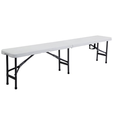 Cosco 8 Foot Centerfold Folding Table, White - Walmart.com