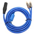 thumbnail image 4 of Cable de sonido XLR macho a RCA doble 1 XLR macho de 3 pines a RCA doble macho Y Cable divisor para altavoz doméstico, 4 of 5