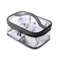 thumbnail image 1 of Clear Make Up Bag, Cosmetic Bag Waterproof Pvc Travel Bag Brushes Organizer, 1 of 4