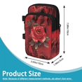 thumbnail image 7 of COEQINE Patterned Crutch Pouch, Walking Cane Bag Red Rose Marble Forearm Crutch Storage Pouch, Two Zipper Pouch, Lightweight, Large Capacity, for Elbow Crutches, 7 of 7
