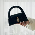 thumbnail image 1 of Bolso de mano Salvador para mujer Bolso de hombro casual de cuero PU cruzado negro, 1 of 10