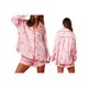 thumbnail image 5 of Conjunto de pijama navideño para mujer, con estampado de Papá Noel, camiseta de manga larga y pantalones cortos elásticos para estar en casa, ropa de dormir suave para dormir, 5 of 5