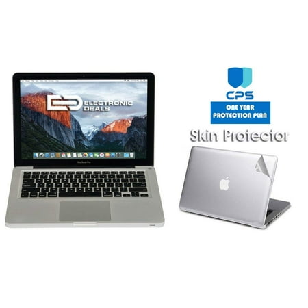 Apple MacBook Pro MD101LL/A 13.3-inch Laptop (2.5Ghz, 4GB RAM, 500GB HD) (Certified Refurbished) w/ED Bundle - $99 Value (Bundle Includes: Protective Skin + 1 Year CPS Limited