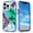 Grid Green Marble, variant on Marble Pattern Case for iPhone 16,Cute Heavy Duty 3 in 1 Full Body Shockproof Hard PC+Soft Silicone TPU Bumper Drop Protective Stylish Women Girls Phone Case Cover,Blue Marble