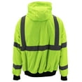 thumbnail image 2 of Men's Class 3 Safety High Visibility Water Resistant Reflective Neon Work Jacket (Neon Yellow, M), 2 of 5