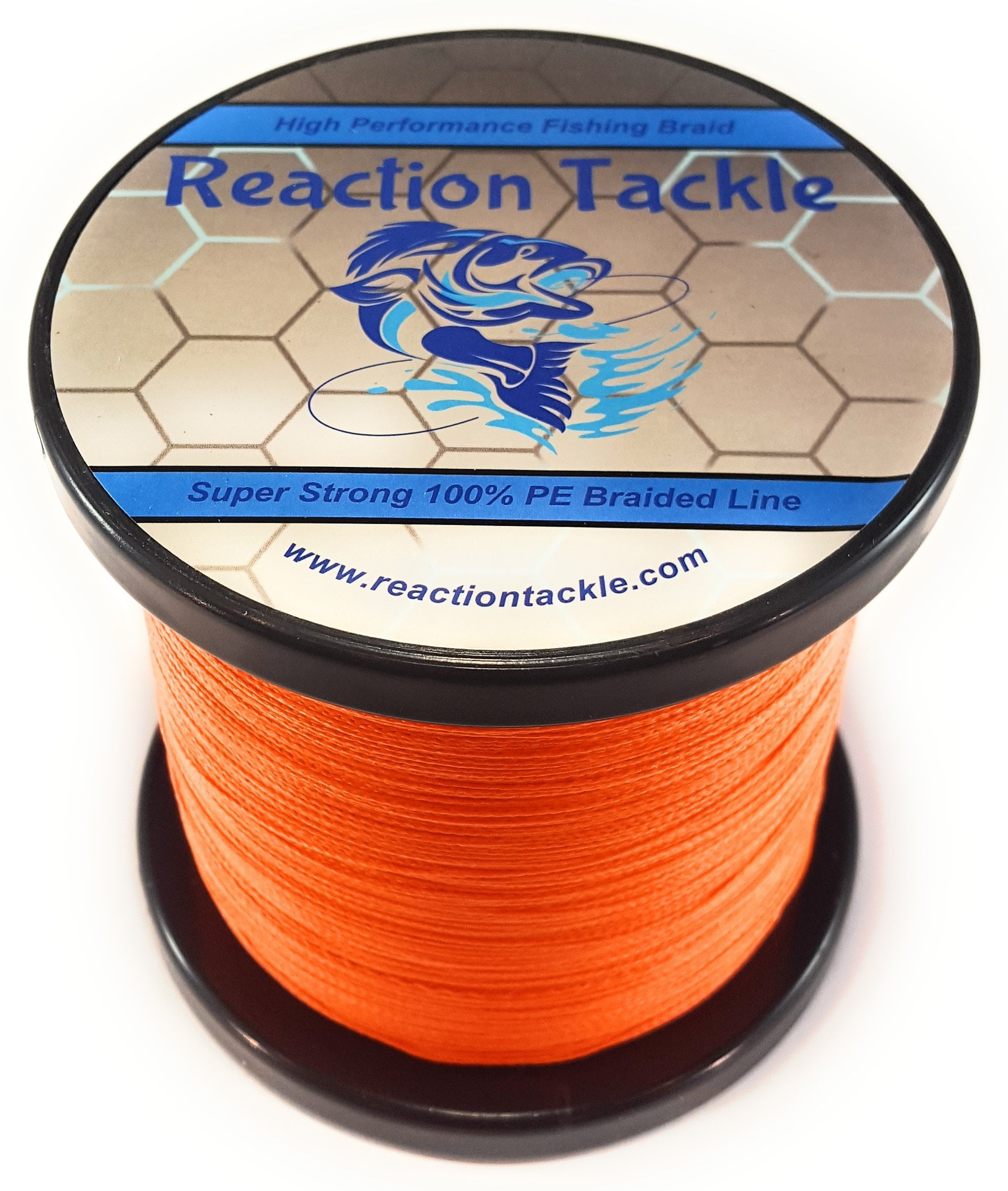 Reaction Tackle High Performance Braided Fishing Line Fluorescent