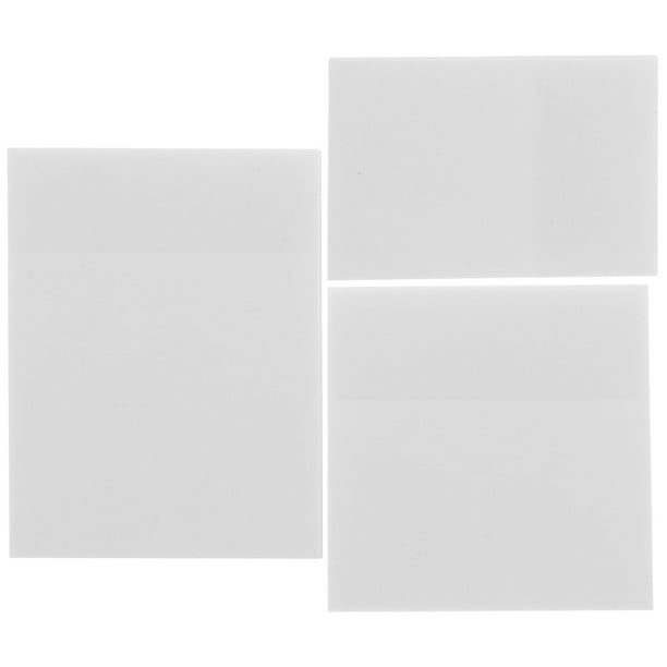 3 notas adhesivas, notas adhesivas, notas adhesivas, notas adhesivas transparentes, fáciles de reposicionar, suministros escolares y productos de oficina