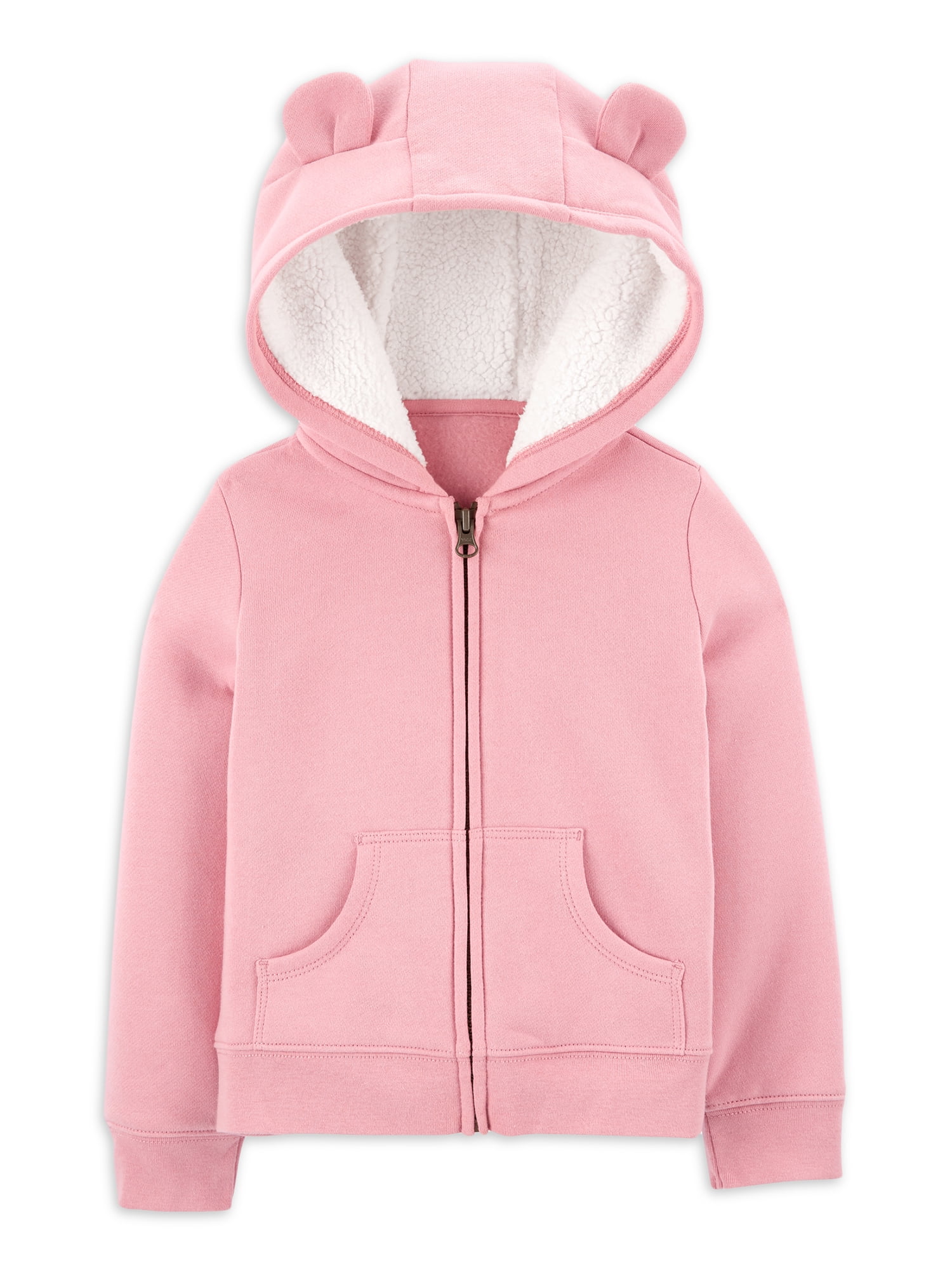 Details about   The Children's Place Baby Girl's Long Sleeve Velour Hoodie Pink Size Variations 