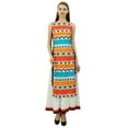thumbnail image 6 of Phagun Women Cotton Double Layer Kurti Printed Designer Long Dress Indian Kurta, 6 of 8