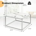thumbnail image 3 of Costway Table Basse Moderne Rectangulaire Table Basse Cadre en Métal pour Salon, 3 of 10