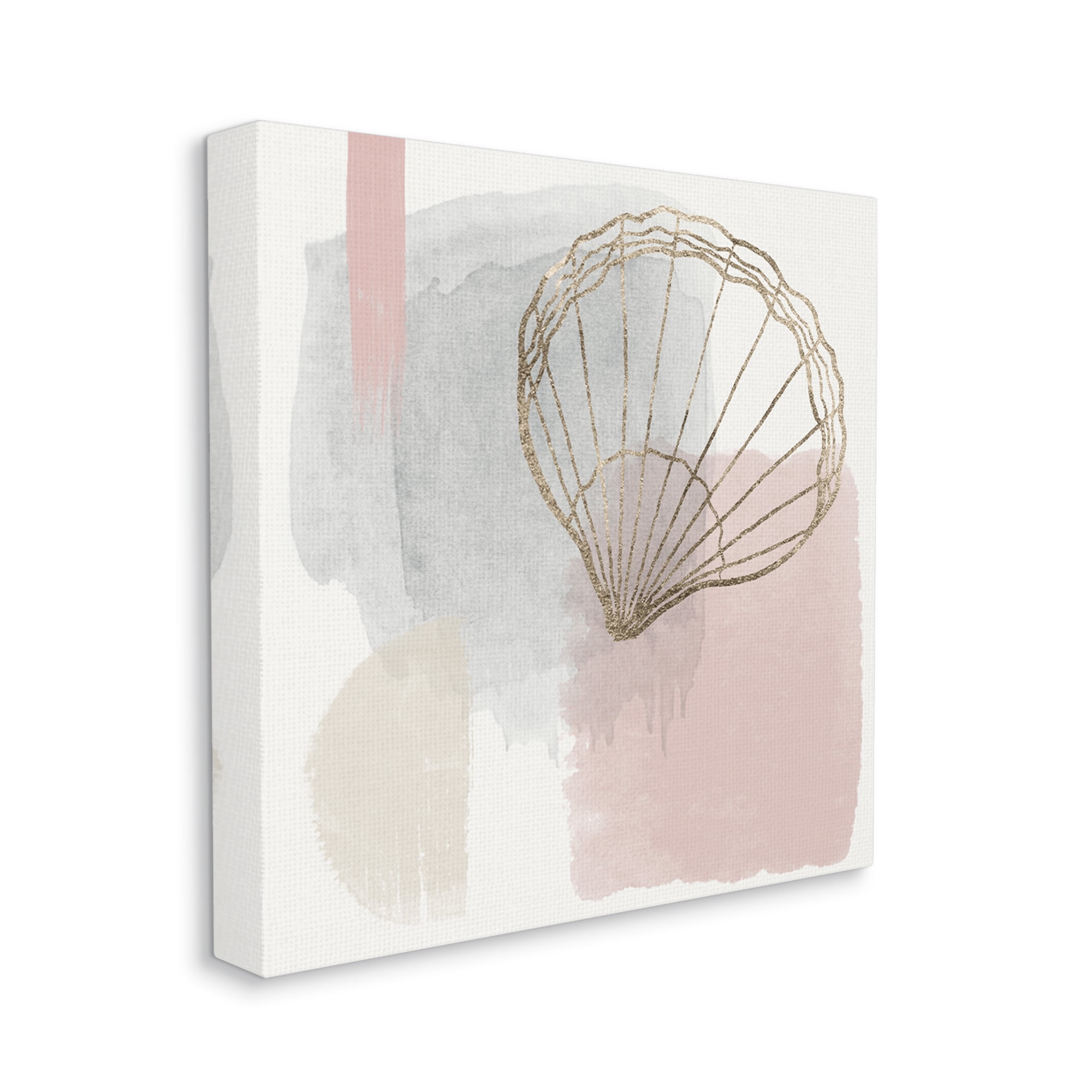 Stupell Industries Glam Modern Seashell Animals & Insects Painting Gallery Wrapped Canvas Art Print Wall Art, 24 x 24