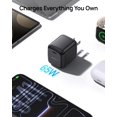 thumbnail image 2 of Cargador USB-C DaranEner de 65 W GaN con enchufe plegable y carga rápida, 2 of 6