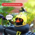 thumbnail image 4 of Pato Negro Con Casco Hélice Coche Onda Rompiendo Auto Decoración Interna Adornos, 4 of 4