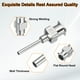 thumbnail image 4 of 1 conjunto de agujas de dispensación de 15-24 Gauge 0.5 pulgadas con punta roma y conector Luer para rellenar pegamento, aceite, líquidos espesos, tinta, uso en laboratorio, plateado, 4 of 6