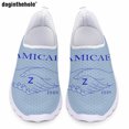 thumbnail image 1 of Doginthehole - Zapatillas planas informales de verano para mujer, zapatillas de deporte de malla sin cordones de la hermandad Zeta Amicae, cómodas y transpirables para correr, 1 of 5