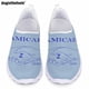 thumbnail image 1 of Doginthehole - Zapatillas planas informales de verano para mujer, zapatillas de deporte de malla sin cordones de la hermandad Zeta Amicae, cómodas y transpirables para correr, 1 of 5