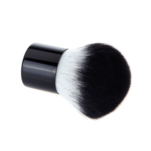 unbranded Brocha Para Maquillaje De Polvo Y Crema Con Densas Color Negro