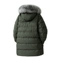 thumbnail image 3 of uikmnh Winter Jackets for Men Winter Detachable Hooded Coat with Thick Trim Windproof Warm Padded Jacket for Cold Weather Size:3XL, 3 of 4