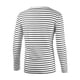 thumbnail image 2 of CamisePaHombres Cuello Redondo Mangas Largas Estampado de Rayas Negro Y Blanco 48, 2 of 6