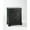 Black , Silver, variant on Crosley Furniture LaFayette Wood Portable Kitchen Island in White/Gray