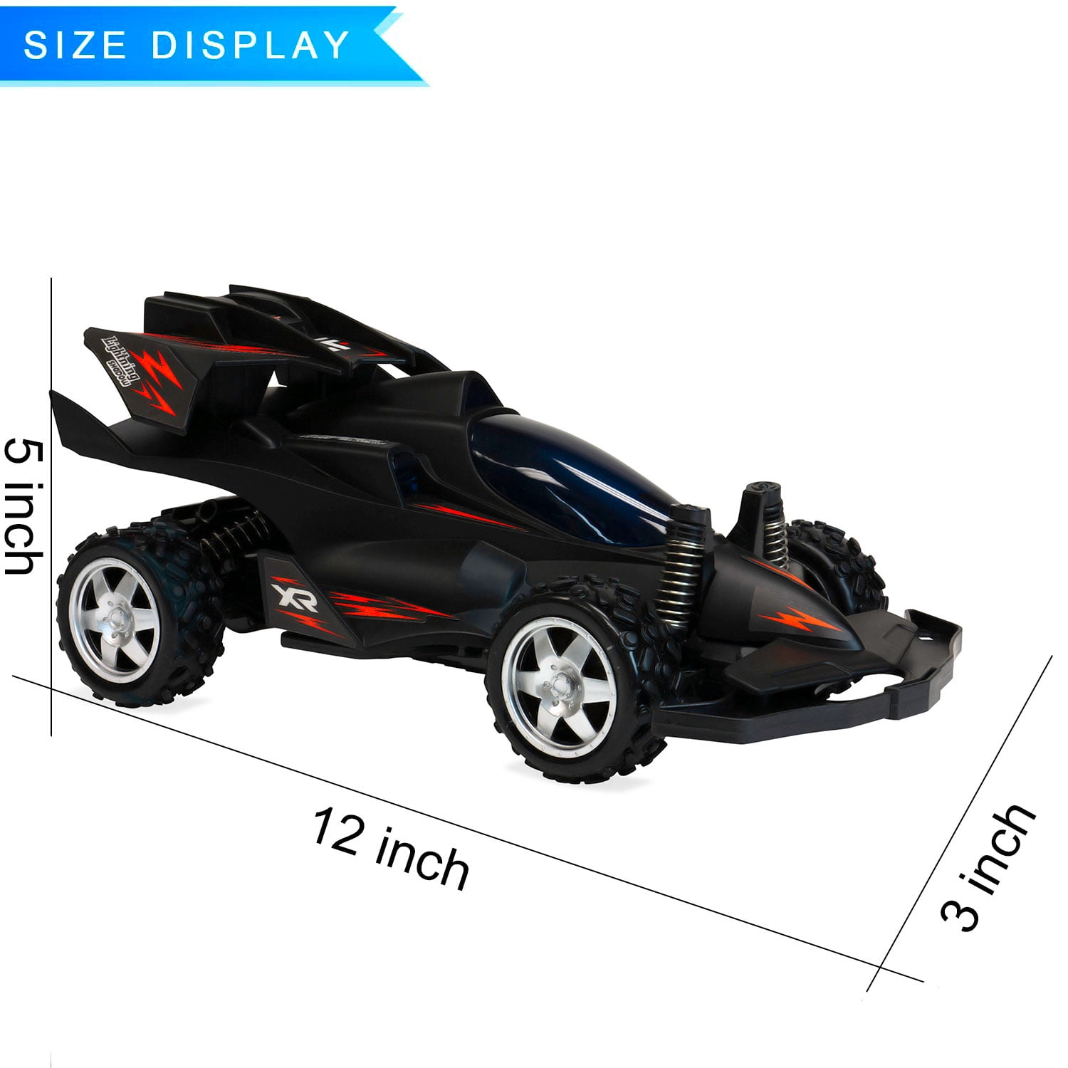 Remote Control Elite Convertible Racer with Authentic Sounds, Flashing Lights, and Functional Doors for Kids