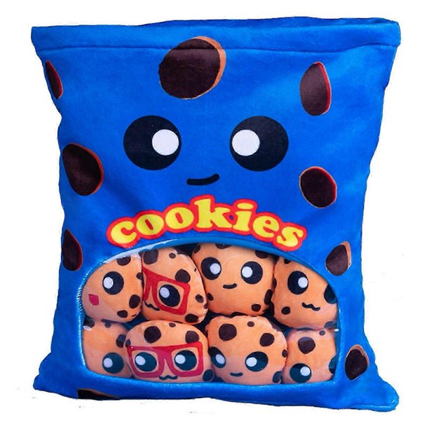 26-27 Cheesy Puff Plush Toy Cute Fluffy Pillow Stuffed Soft Snack Kawaii Kids Birthday Christmas Gift