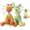 Orange+Green, variant on 2025 New Dog Toys, Indestructible Plush Dog Toy, Dogs Toys for Aggressive Chewers, Dogs Squeaky Chew Toy for Indoor Pups Teething (Orange+Brown)